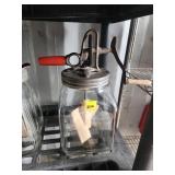 Glass Butter Churn With Metal Lid