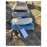 Boat Seats with Blue Upholstery
