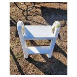 White Plastic Two-Step Ladder