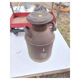 Metal Milk Can with Lid