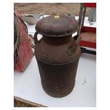 Metal Milk Can with Lid