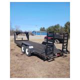 2005 Moritz 14k lbs7×20 Gooseneck Flatbed Trailer