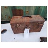 Rustic Metal Tool Box With Handle