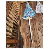 Floral Pattern Patio Umbrella