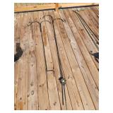 Two Metal Shepherd's Hooks