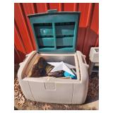 Outdoor Storage Box with Contents