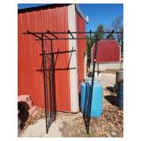 Black Metal Garden Arbor