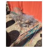 Metal Fencing with Fence Posts