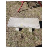 Concrete Garden Bench