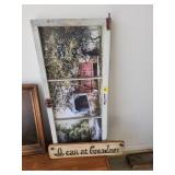Rustic Window Frame with Decor