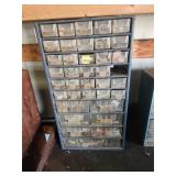 Metal Storage Cabinet With Contents