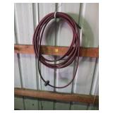 Coiled Red Air Hose with Fittings