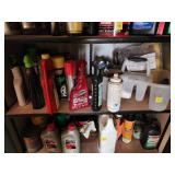 Shelf of Automotive Fluids and Sprays
