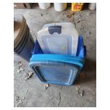 2xbid Plastic Storage Bins with Lids