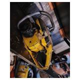 Yellow Chainsaw with Black Details