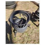 Metal Outdoor Fire Pit with Grill