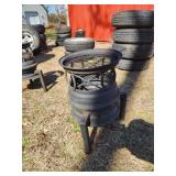 Repurposed Rim Outdoor Fire Pit