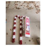 Holiday Tinsel Decor and White Tree