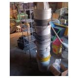 9 X BID Nine 5-Gallon Plastic Buckets