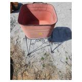 Copper boiler/Planter on Stand