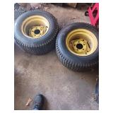 2 X BID Two Lawn Mower Tires with Rims