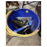 Blue Bucket with Assorted Tools