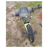 Green Three-Wheeled Drift Trike