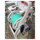 Portable Hose Reel With Green Hose