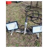 Dual LED Work Lights on Stand