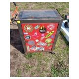 Metal Storage Cabinet with Stickers