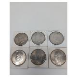 6X BID Six 1976 Bicentennial Coins