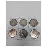6X BID Six 1976 Bicentennial Coins