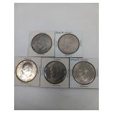5X BID Five Bicentennial $1 Coins 1976