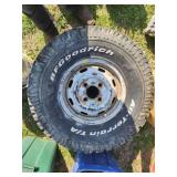 2xBID BFGoodrich All-Terrain Tire and Rim