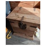 Wooden Chest With Metal Accents