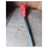 Red Electric Handheld Leaf Blower
