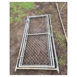 2x BID 6 1/2 Ft Chain Link Gate Door