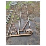 12ft Metal Farm Gate With Wheel