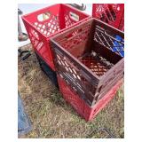 4 X BID Four Plastic Milk Crates