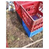 4 X BID Four Plastic Milk Crates