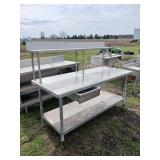 Stainless Steel Prep Table6ftx28'