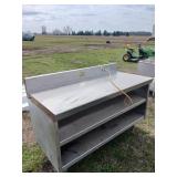 Stainless Steel Shelf With Outlet6ftx27'