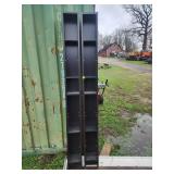 2xBID Tall Black Storage Shelves