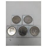 5X BID Five 1972-D Eisenhower Dollars