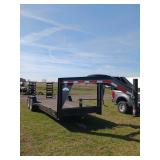 2005 Moritz 7x20ft Gooseneck Trailer 14K LBS