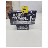 2xBID Fiocchi Range Dynamics 9mm 50pk
