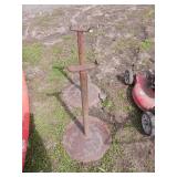 Two Metal Pipe Stands