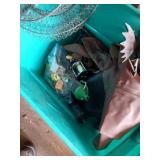 Tote of Fishing Gear and Waders