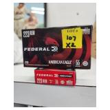 2xBID Federal .223 REM 20pk