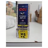 2xBID CCI Stinger .22 LR 100pk